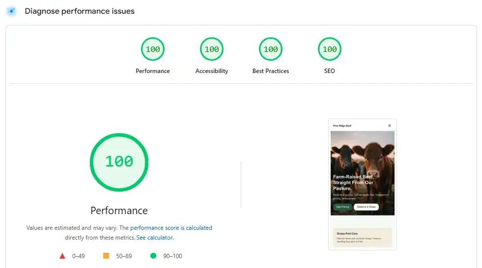 Mobile menu overlay with primary Reserve CTA